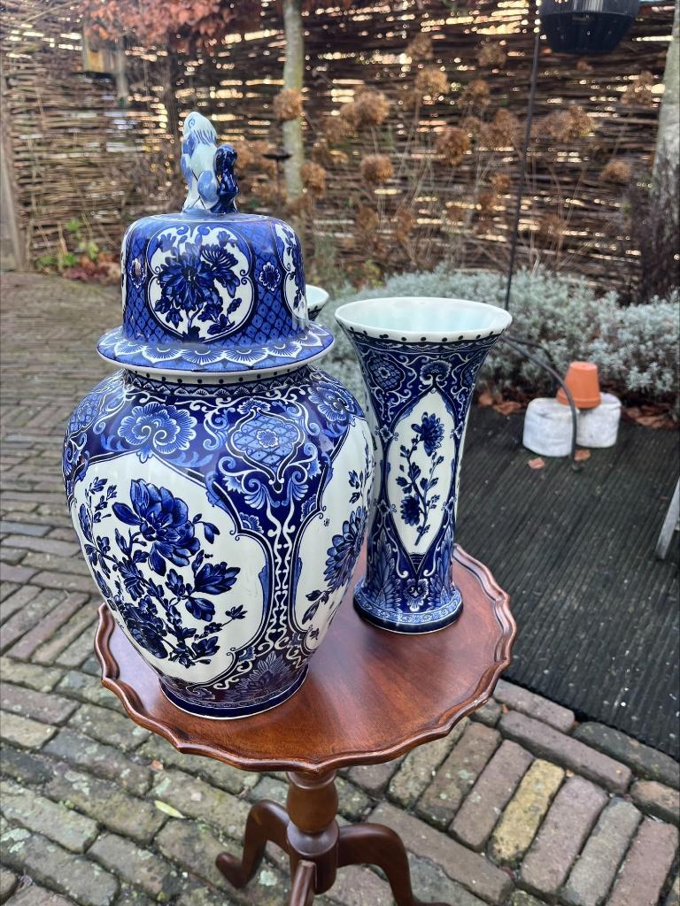 delftse blauwe vazen Boch, Antiek en Kunst, Antiek | Keramiek en Aardewerk, Ophalen