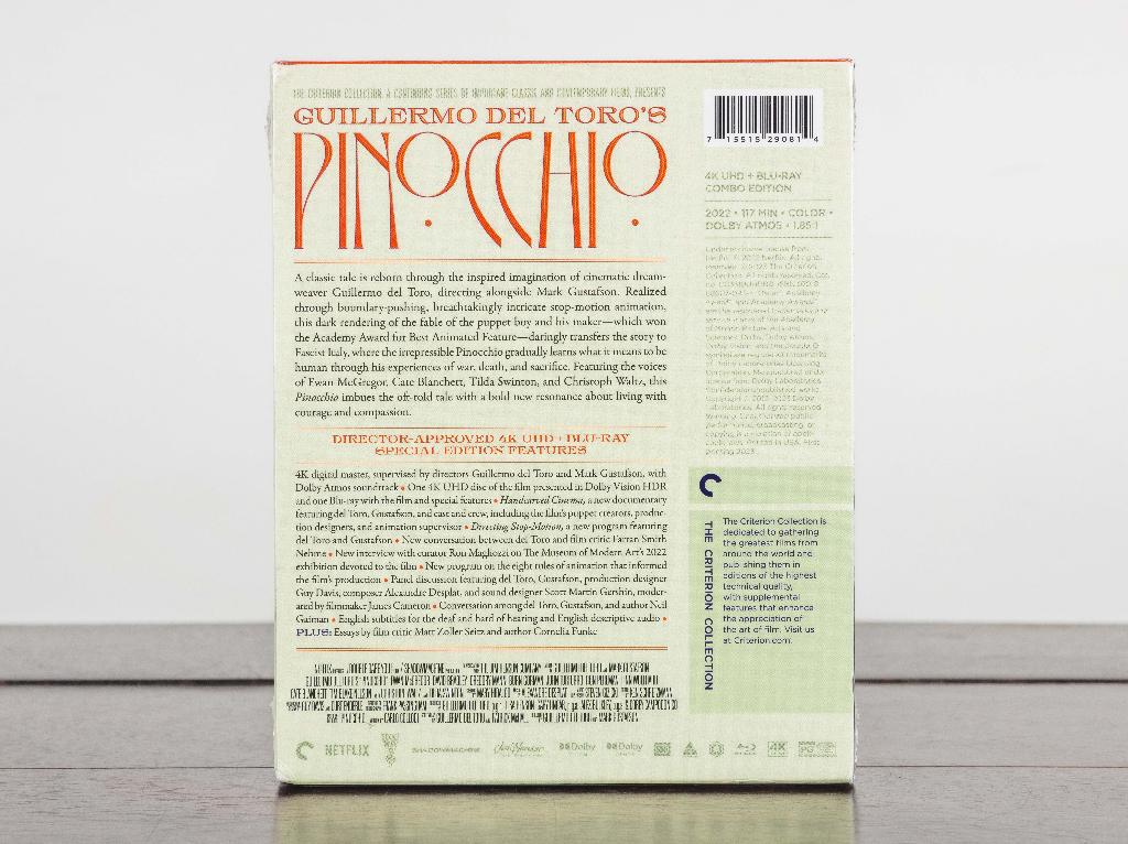 Pinocchio 4K UHD + Blu-Ray (US Import) Criterion, -, -, Ophalen of Verzenden, Tekenfilms en Animatie