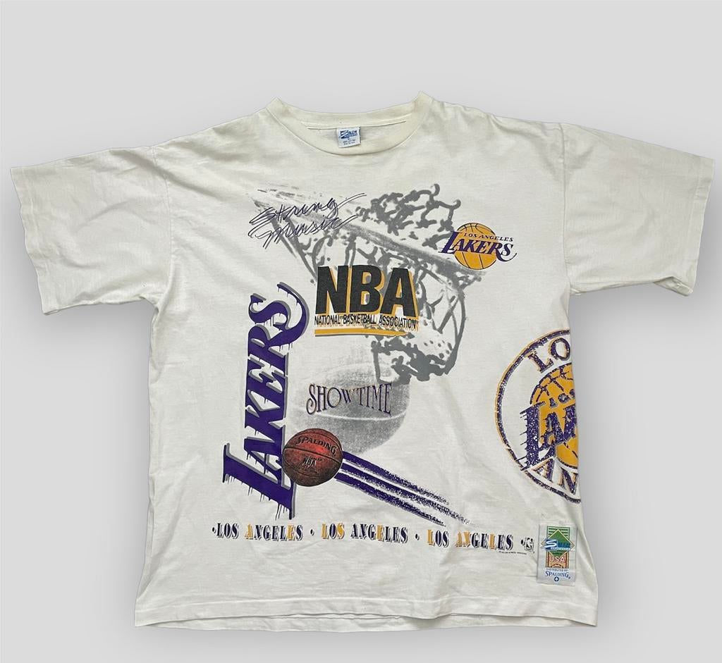 Vintage 90s NBA Lakers shirt maat XL basketbal heren jersey, Sport en Fitness, Basketbal, Ophalen of Verzenden, Kleding