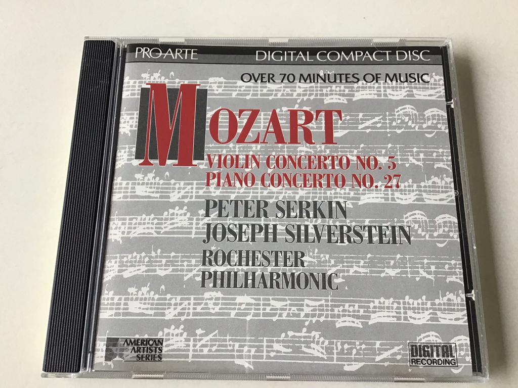Mozart violin/piano concerto Peter Serkin/Joseph Silverstein, Ophalen of Verzenden, Classicisme, Zo goed als nieuw, Orkest of Ballet