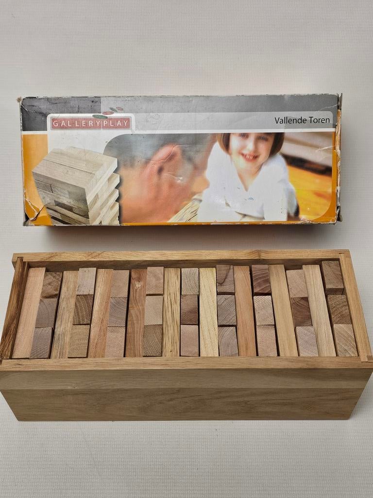 # Gallery Play Houten Vallende Toren Spel, Hobby en Vrije tijd, Gezelschapsspellen | Bordspellen, Ophalen of Verzenden, Gebruikt