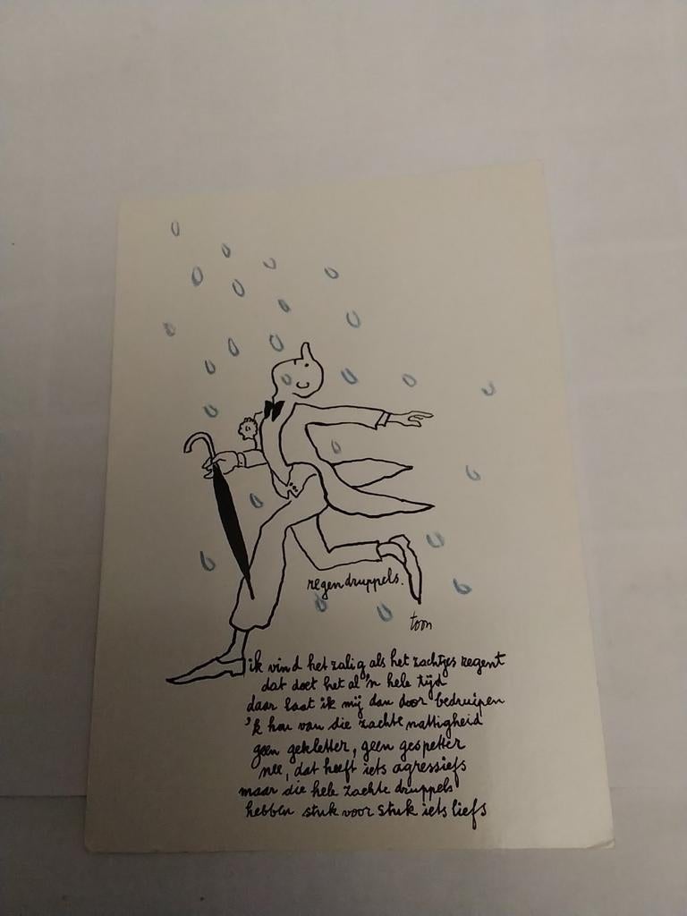 TOON HERMANS. 1987.  REGENDRUPPELS, Verzamelen, Ophalen of Verzenden, 1980 tot heden