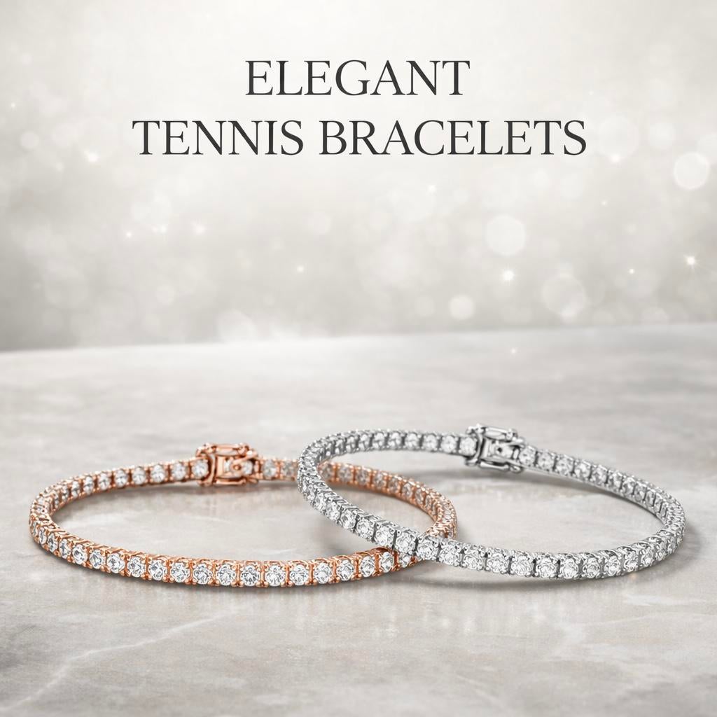 Zilveren Moissanite Tennis Armband, Ophalen of Verzenden, Zo goed als nieuw, Zilver