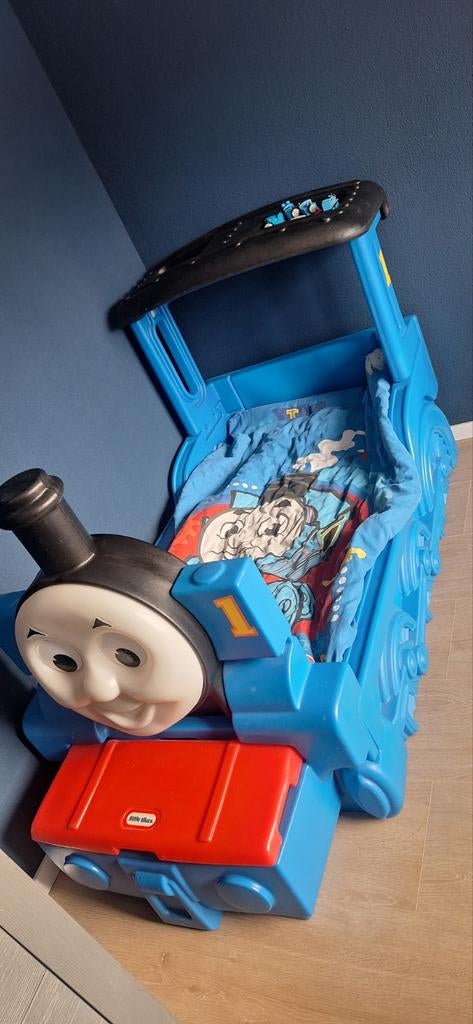 Thomas de Trein peuterbed, Ophalen of Verzenden, Gebruikt, Minder dan 140 cm, Minder dan 70 cm