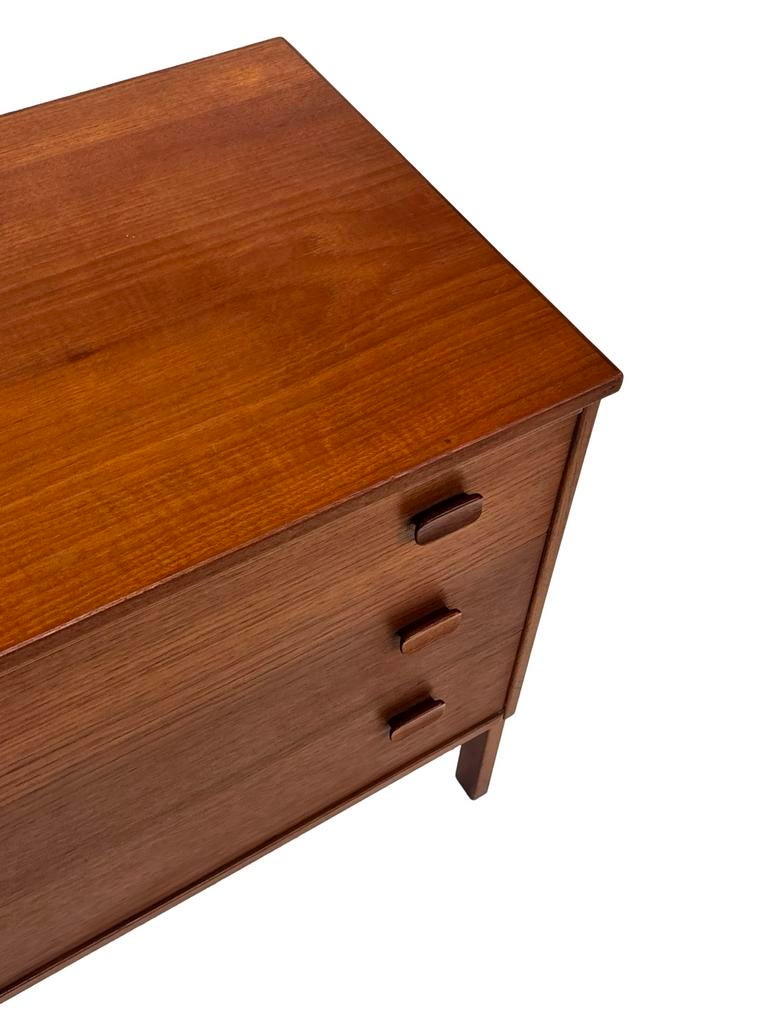 Vintage Ladekast Deens Design Teak Jaren 60 | Commode, Vintage, 50 tot 100 cm, Zo goed als nieuw, 3 of 4 laden