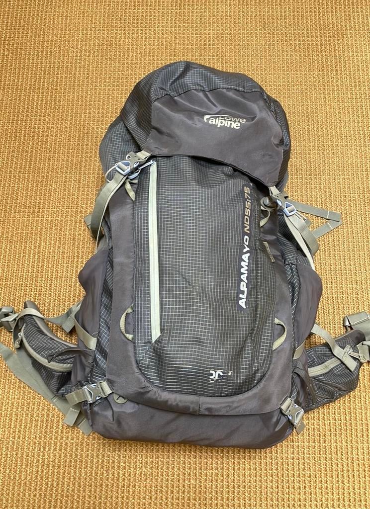 Lowe alpine backpack grijs 55:75L, Ophalen of Verzenden, Rugzak
