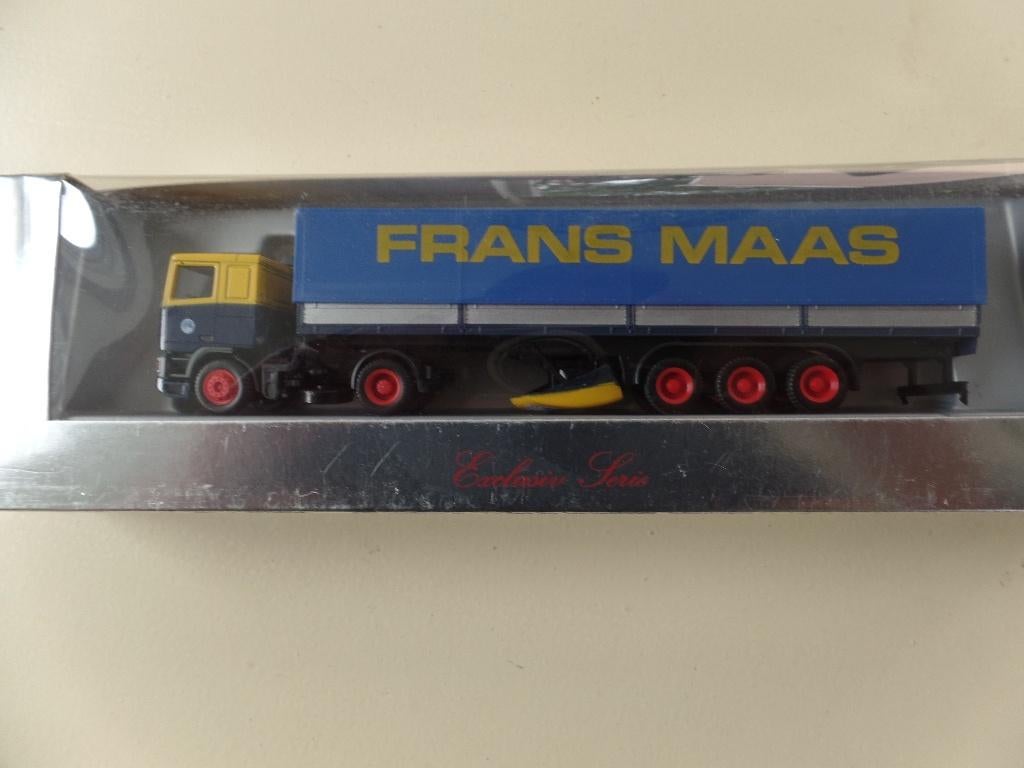 DAF trekker / oplegger Frans Maas  Herpa, Verzenden, Nieuw, Bus of Vrachtwagen, Herpa