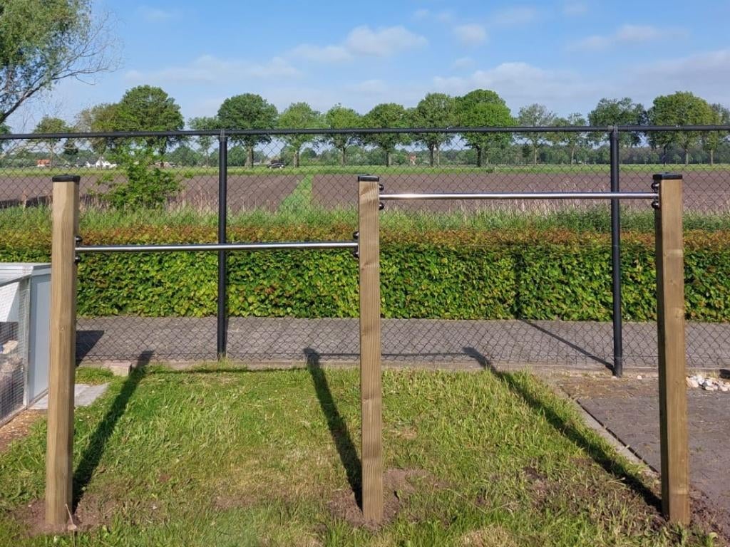 DUIKELREK DUBBEL compleet kukelrek rekstok trapeze, Ophalen, Nieuw