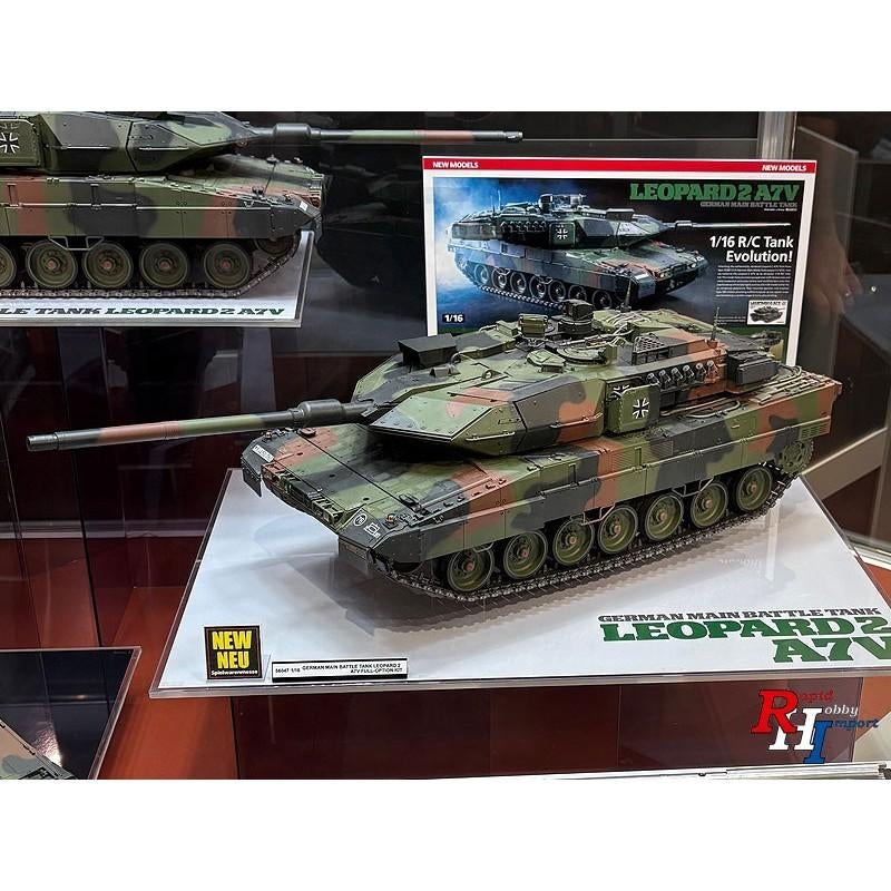 RC tank Tamiya 56047 bouw pakket 1:16 RC Leopard 2 A7V Full, Tank, Italeri, 1:32 tot 1:50, Nieuw