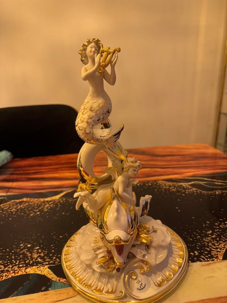 Capodimonte beeldje dolfijn, Ophalen of Verzenden