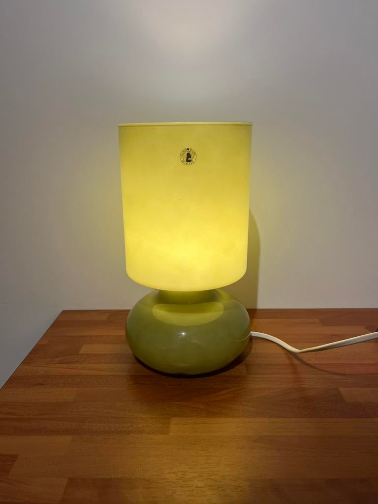 Vintage tafellamp mushroom lamp ikea olijfgroen, Huis en Inrichting, Lampen | Tafellampen, Ophalen of Verzenden, Zo goed als nieuw