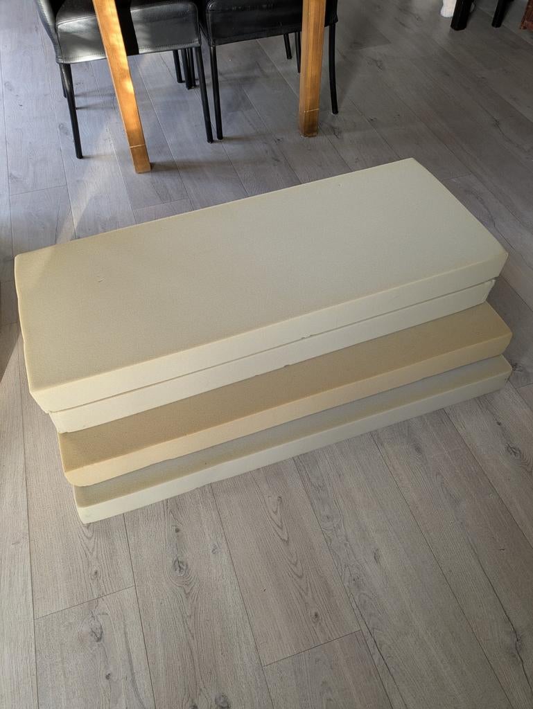 Schuimrubber zitkussens voor boot, caravan of tuinbank, Ophalen, Gebruikt