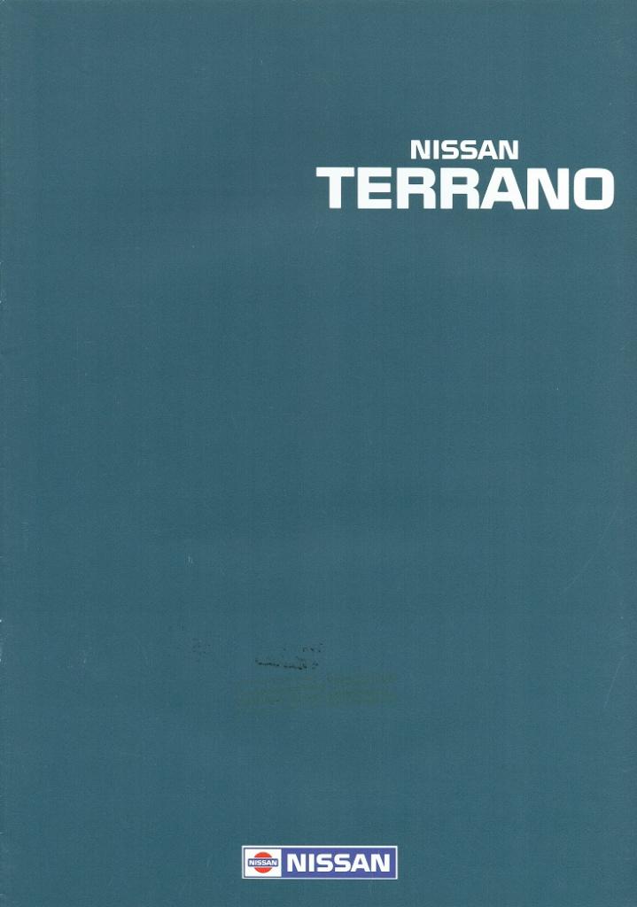 Folder Nissan Terrano (ca.1990), Verzenden, Gelezen, Nissan