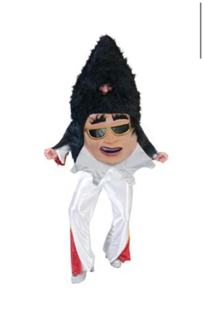 The King Elvis hoofd kostuum nieuw! Carnaval Rock and Roll, Kleding | Heren, Carnavalskleding en Feestkleding, Ophalen of Verzenden