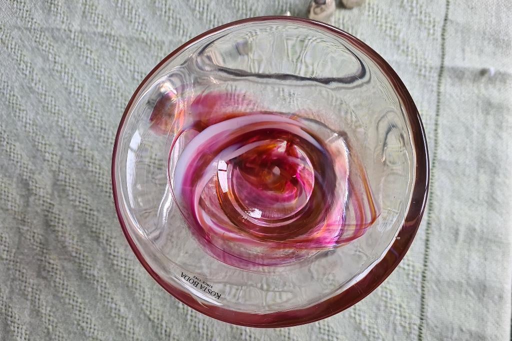 Kosta Boda design Anna Ehrner prachtig roze mindcondition., Ophalen of Verzenden