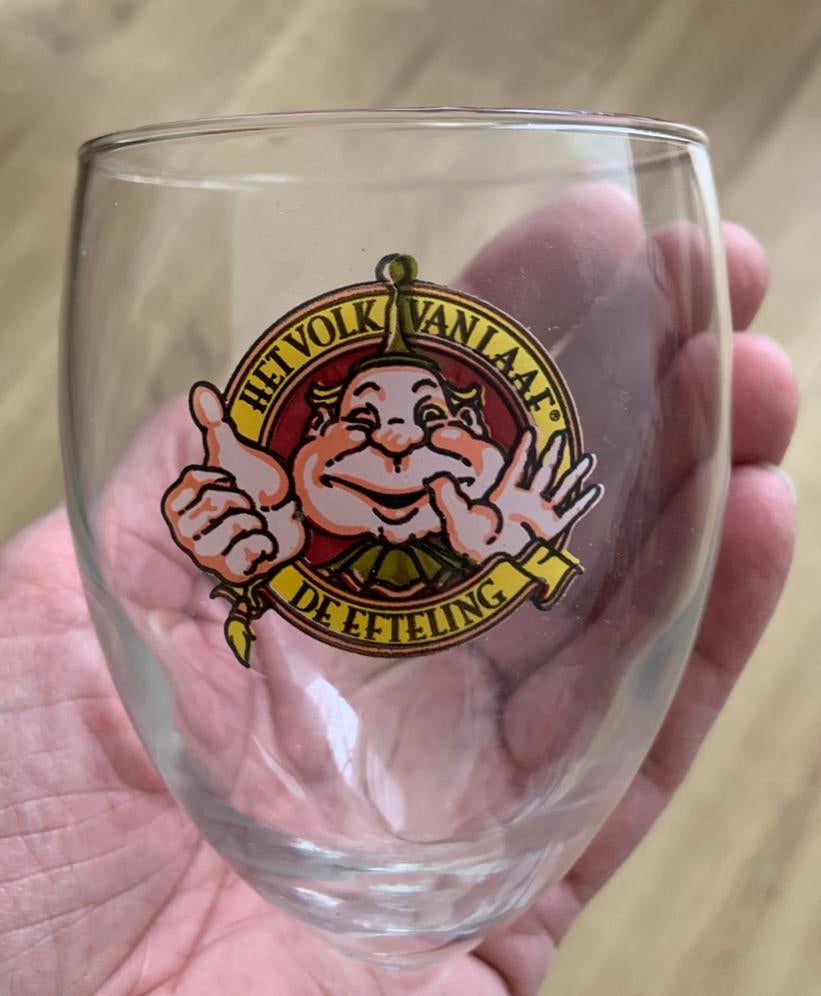 Efteling volk van laaf lurk glas, Verzamelen, Glas en Borrelglaasjes, Ophalen of Verzenden, Zo goed als nieuw