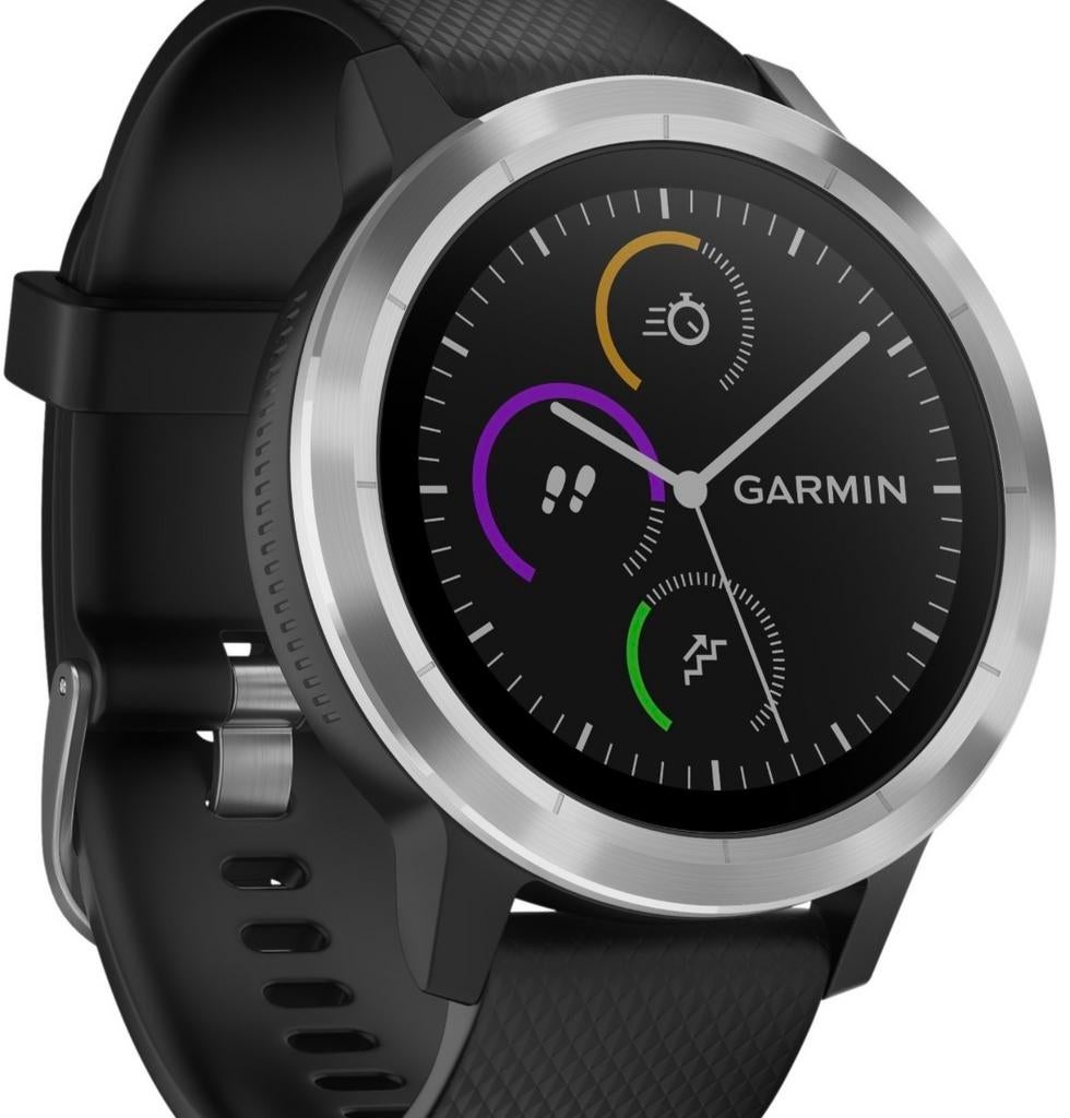 Garmin Vivoactive 3, Sieraden, Tassen en Uiterlijk, Smartwatches, Ophalen, Zwart, Waterdicht, Android
