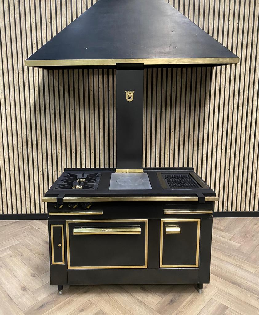 Luxe unieke Fornuis Morice + Gasoven + AFZUIGKAP