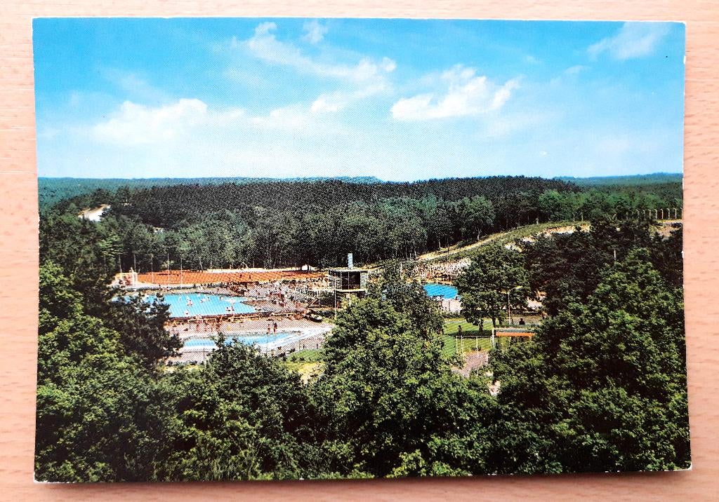 Ansichtkaart Brunssum zwembad Zeekoelen, Verzenden, 1960 tot 1980, Ongelopen, Limburg