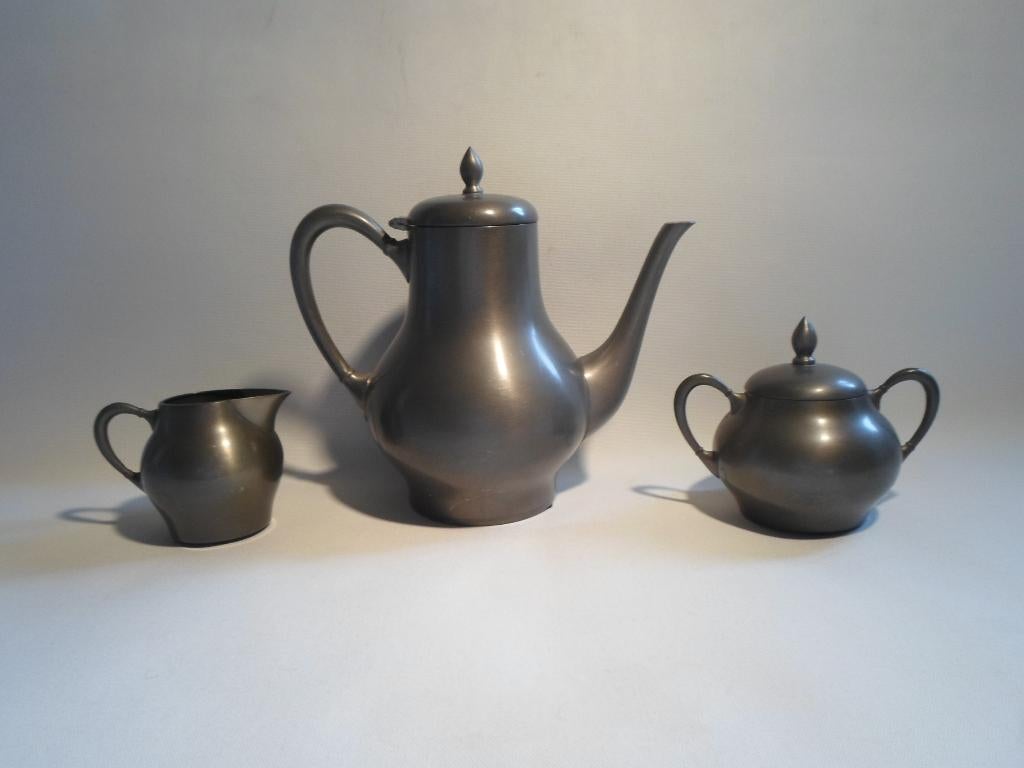 Metawa Holland Tinnen Koffie Thee Set, Antiek en Kunst, Ophalen of Verzenden