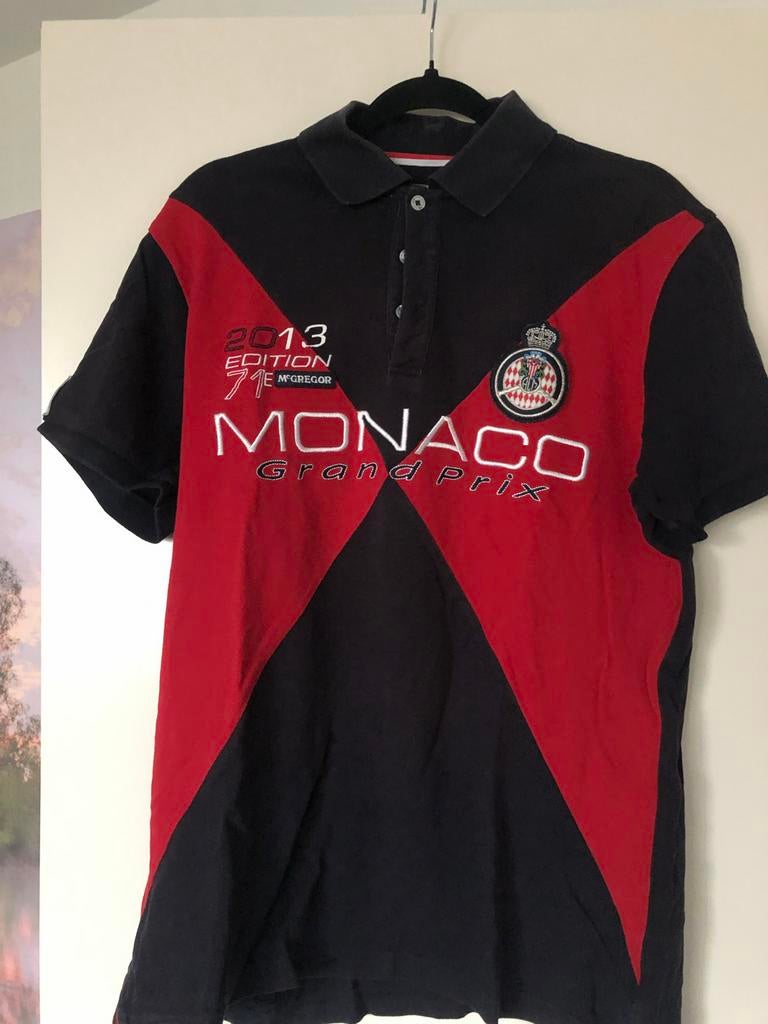 McGregor Polo Shirt Blauw Rood Maat L, Kleding | Heren, Ophalen of Verzenden, Gedragen, Maat 52/54 (L), Blauw