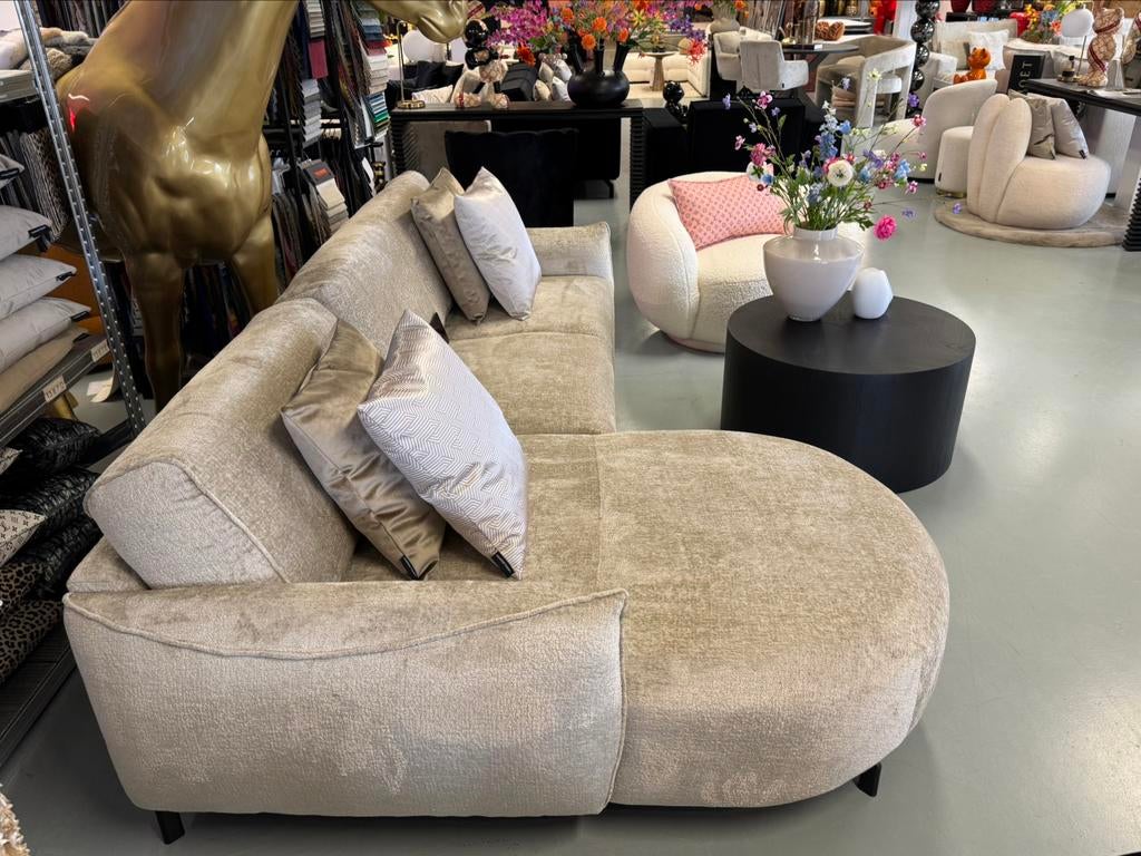 Luxe Velvet Teddy Loungebank Rosa 170x260cm NIEUW - UNIEK, 250 tot 300 cm, Info@oosterbaanwonen.nl, Venus 31 8448CE Heerenveen
