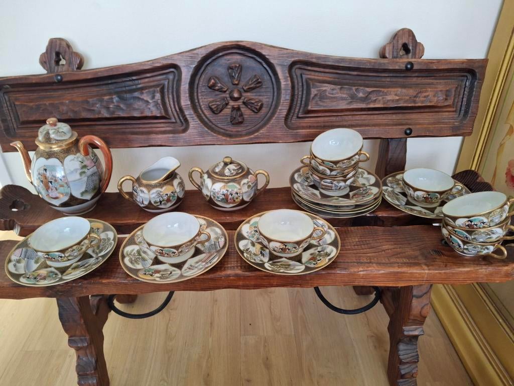 Antiek Japans porselein theeservies, Antiek en Kunst, Ophalen