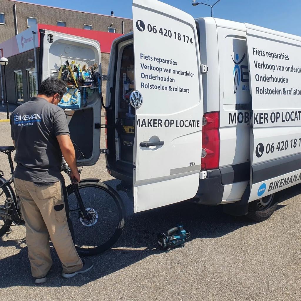 Bikeman Mobiele Fietsenmaker op Locaties, Diensten en Vakmensen, Fietsenmakers en Bromfietsenmakers, Fietsreparatie, Fietsverhuur