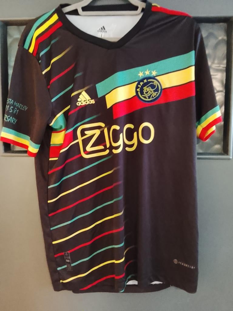 Ajax tshirt Bob Marley maat L prima staat, Sport en Fitness, Voetbal, Maat L, Ophalen of Verzenden, Zo goed als nieuw, Shirt