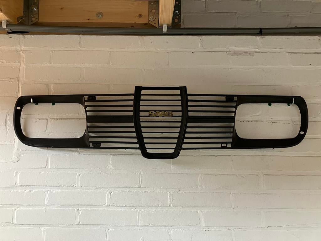 Grille Saab 96 zwart kunststof met logo, Auto-onderdelen, Ophalen, Gebruikt, Voor, Bumper