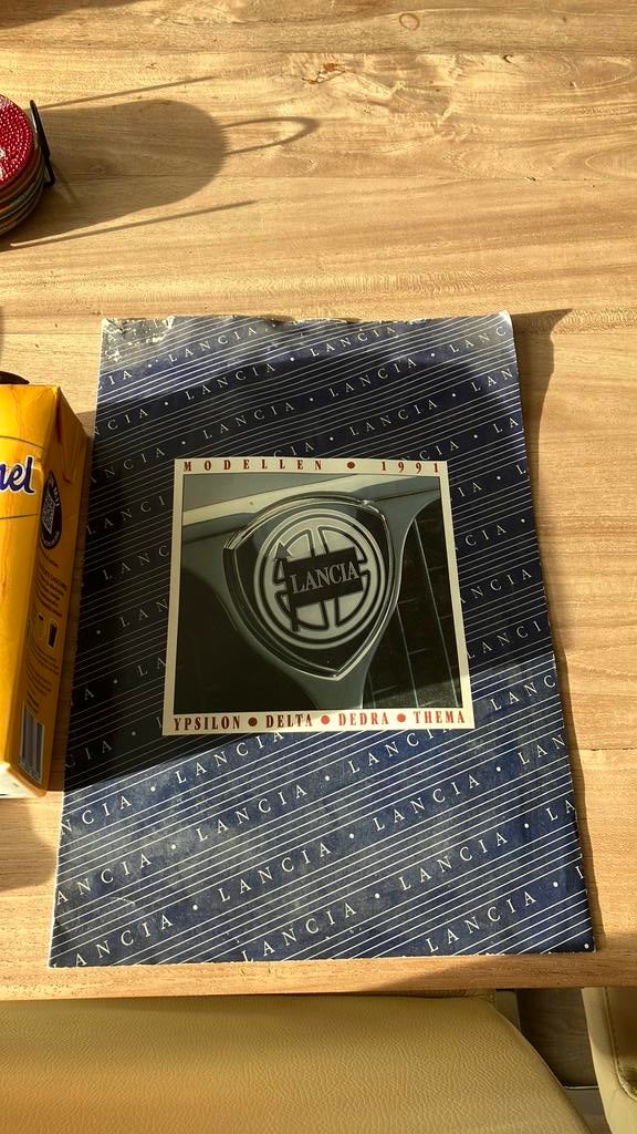 Lancia folder modellen 1991, Ophalen of Verzenden, Zo goed als nieuw