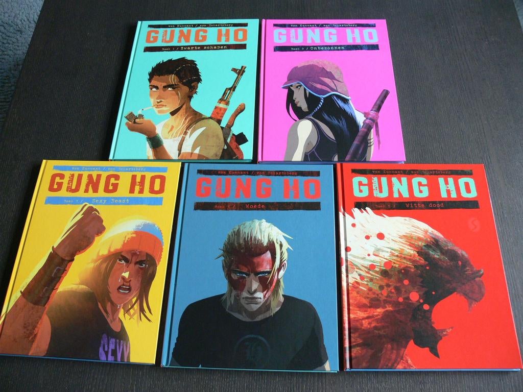 Gung Ho - deel 1 t/m 5, Boeken, Complete serie of reeks, Ophalen of Verzenden, Zo goed als nieuw