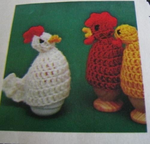 Haakpatroon  Kip / Haan Muts op je ei   nr 9532, Verzenden, Nieuw, Haken, Patroon of Boek