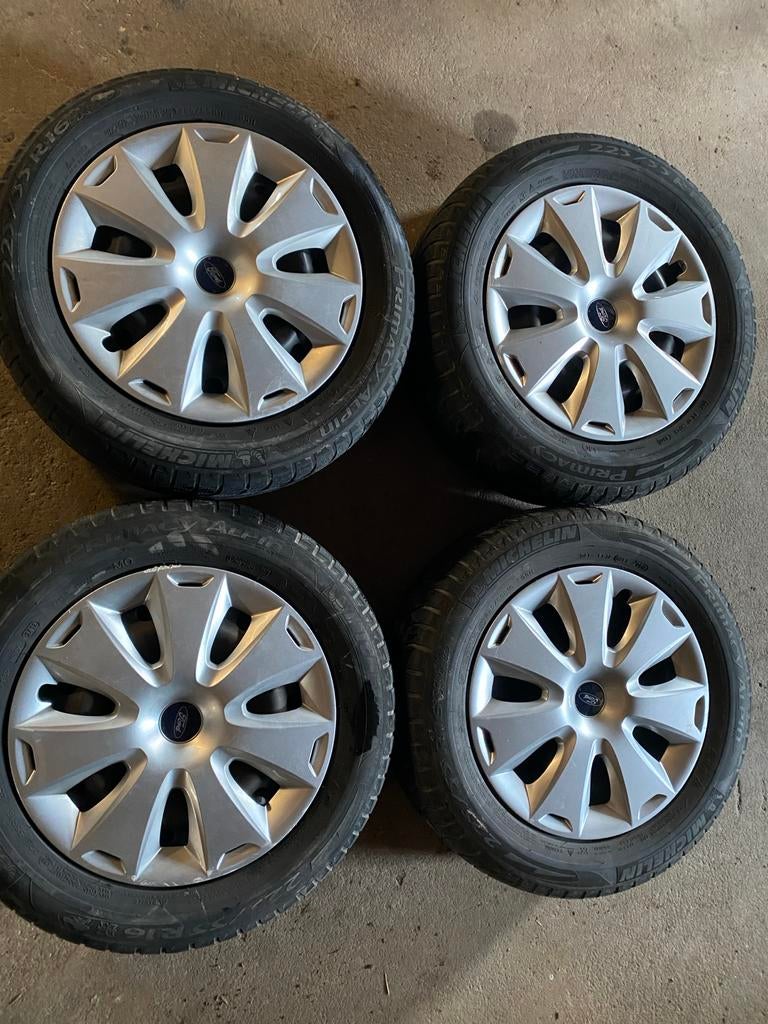 Winterbanden michelin 255/55 R16 Ford Galaxy incl verg, Auto-onderdelen, Banden en Velgen, Banden en Velgen, Winterbanden, 16 inch