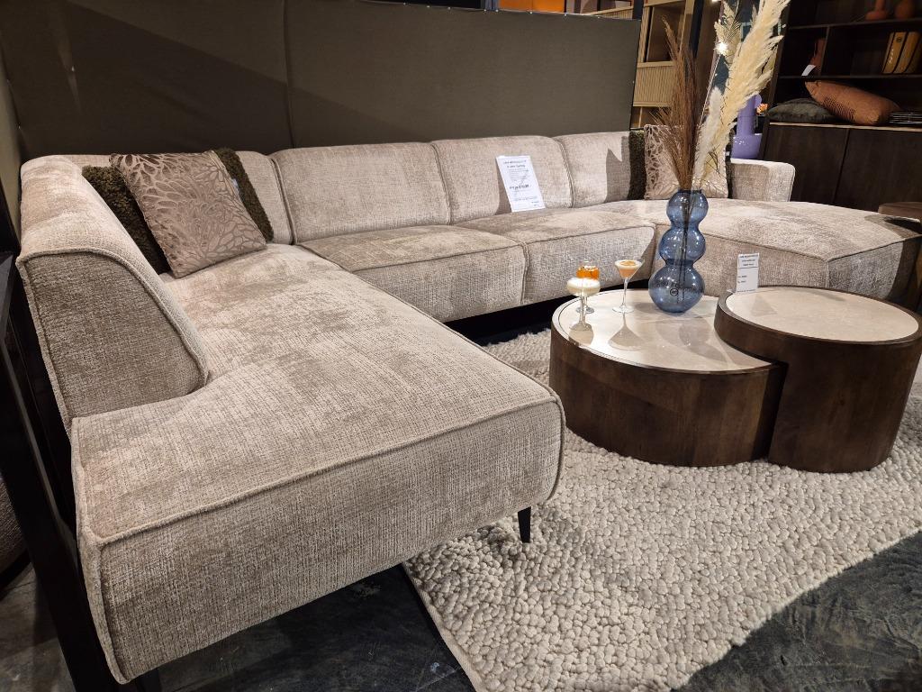 Salontafel set Rond mangobruin & Marmer stijlvol en tijdloos, Ophalen, 100 tot 150 cm, Bornsestraat 31, 50 tot 100 cm