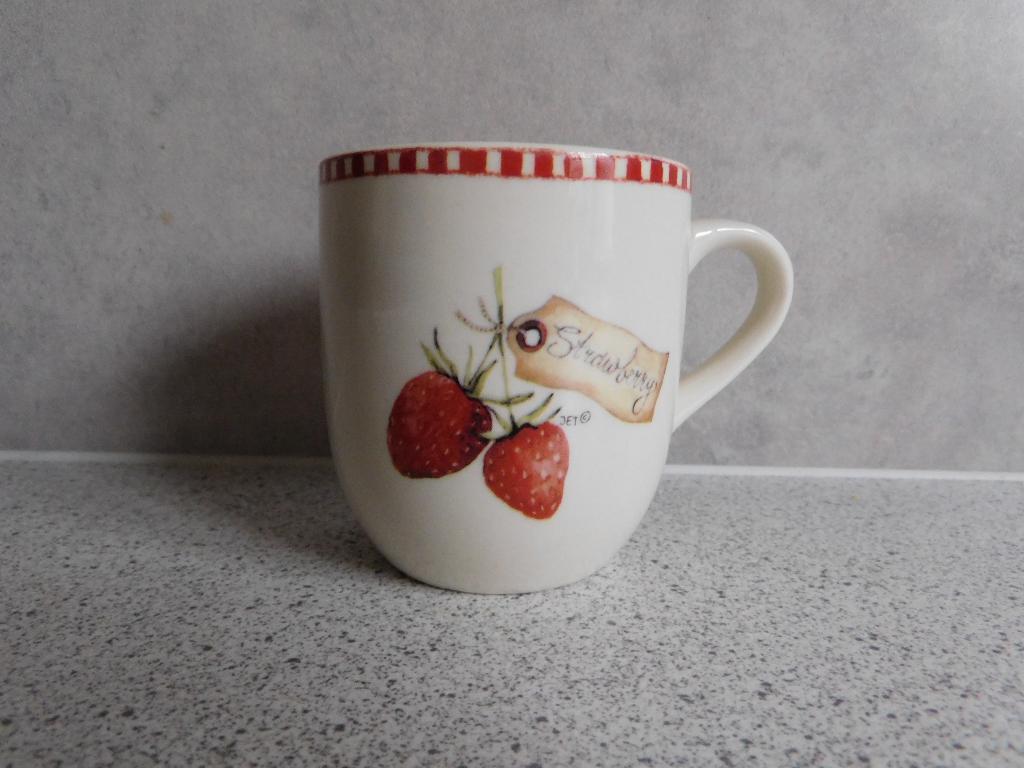 Senseo mok Strawberry JET by ter Steege, Ophalen of Verzenden, Zo goed als nieuw, Overige stijlen, Kop(pen) en/of Schotel(s)