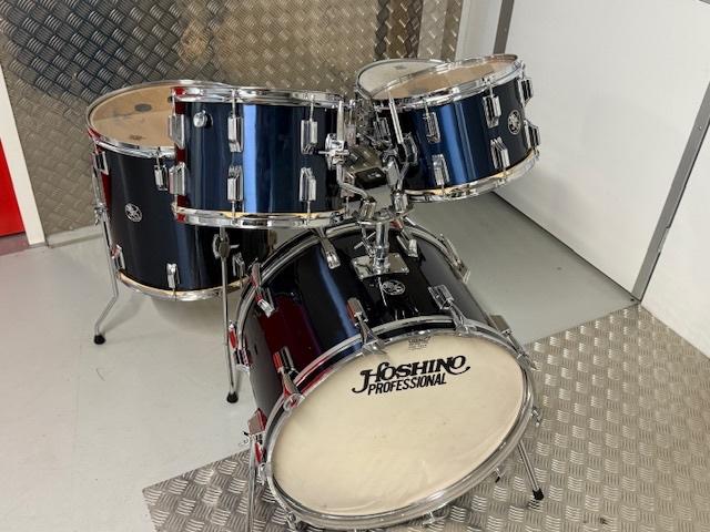 Vintage Hoshino Professional drumstel - Midnight Blue - MIJ, Ophalen, Gebruikt, Overige merken