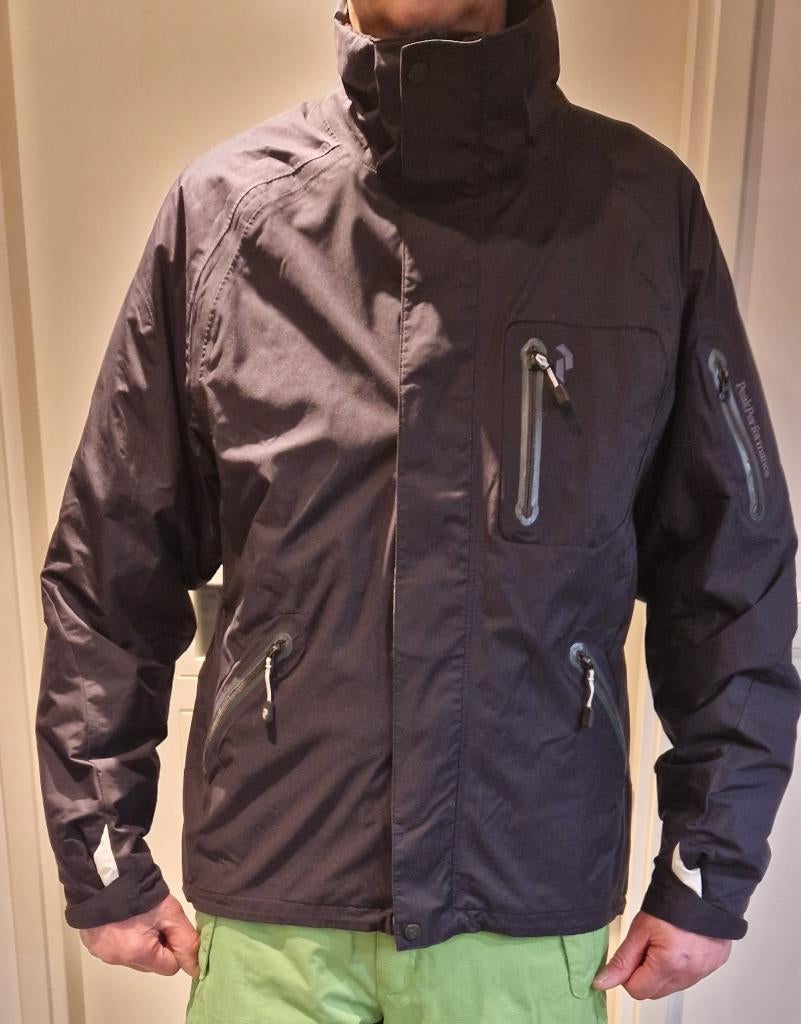 Ski jas Peak Performance zwart XL, Kleding | Heren, Overige maten, Ophalen of Verzenden, Jack, Gedragen