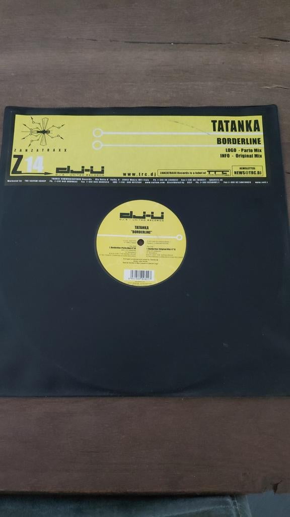 Tatanka Borderline hardstyle vinyl, Ophalen of Verzenden, Zo goed als nieuw, 12 inch