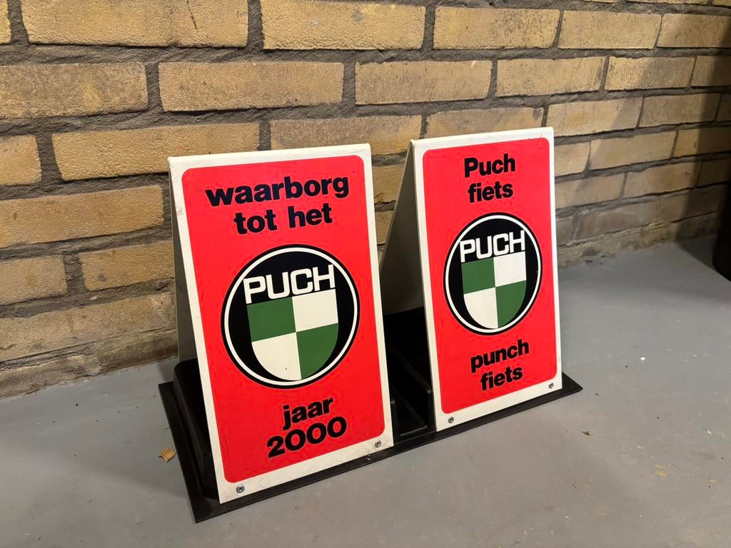 Reclamebord dealer Puch, Ophalen of Verzenden, Zo goed als nieuw, Reclamebord