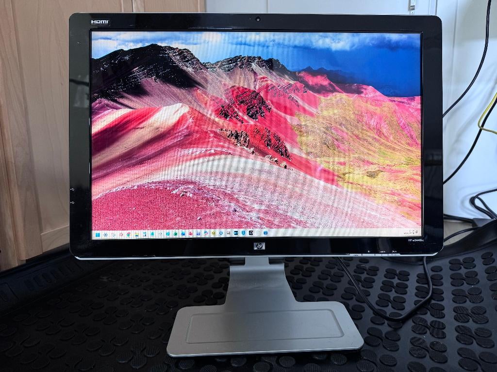 HP 2448hc monitor 24 inch 1920x1200 3ms VGA HDMI DVI, Gebruikt, 3 tot 5 ms, Full HD, HP