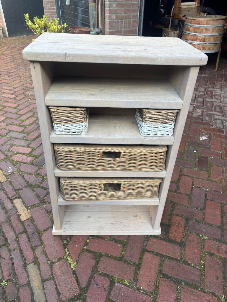 Mandenkast, Ophalen, 1 of 2 laden, 50 tot 100 cm, Zo goed als nieuw