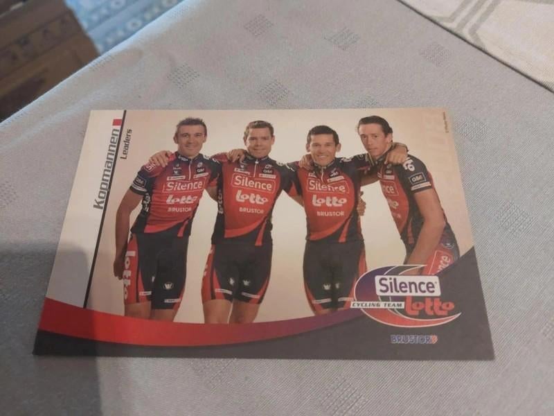Wielerkaart : Silence-Lotto / Kopmannen, Verzenden, Zo goed als nieuw, Buitenlandse clubs, Poster, Plaatje of Sticker