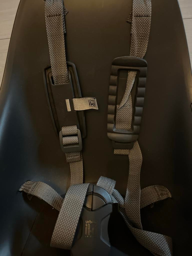 Urban Iki voorzitje fiets - Zwart, Ophalen of Verzenden, Gebruikt, Voetsteuntjes, Voorzitje