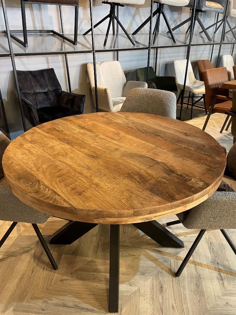 LEEGVERKOOP MANGO ROND SPINPOOT VOORRAAD CHEFMEUBEL! 199, Ophalen, Overige kleuren, Nieuw, Stof