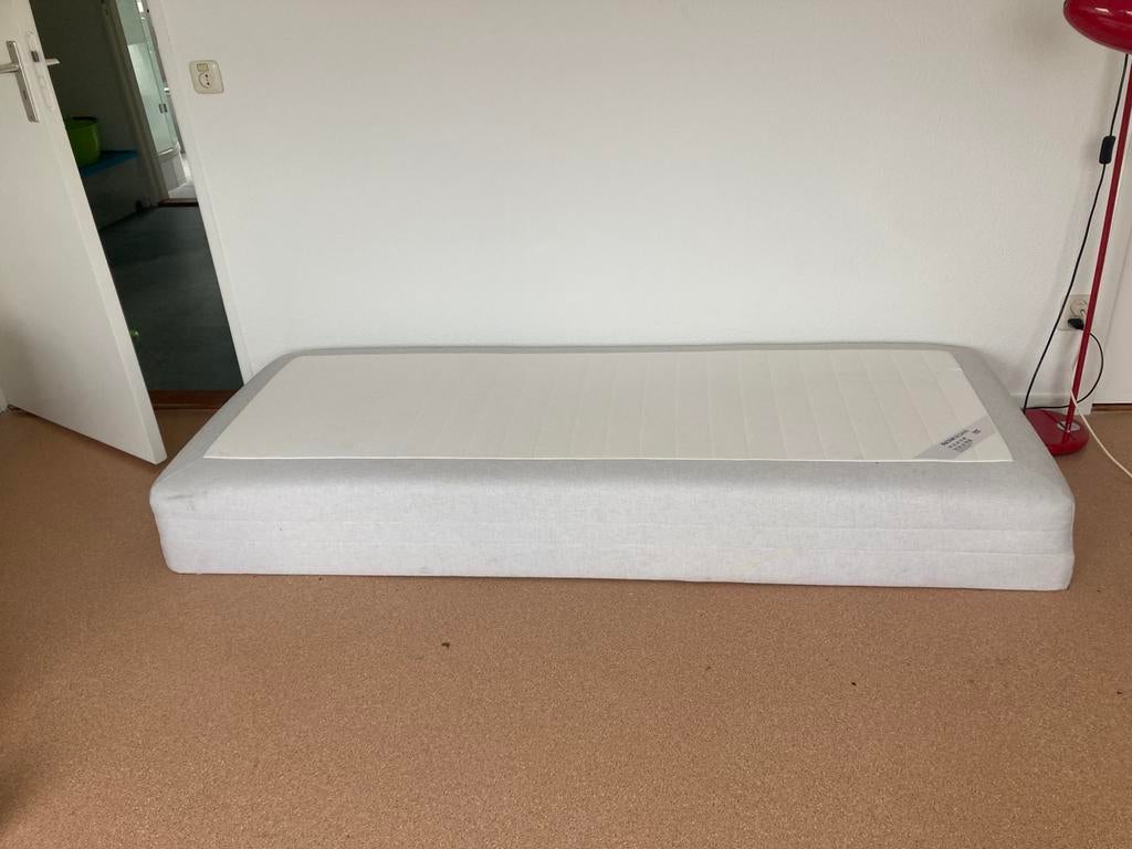 IKEA Sultan Silsand boxspring (2), 80x200, Ophalen, Overige materialen, Tweepersoons, Zo goed als nieuw