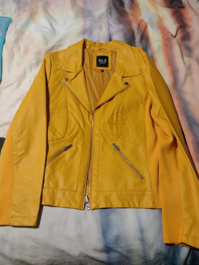 Stoere jack, Ophalen of Verzenden, Zo goed als nieuw, Maat 42/44 (L), Geel