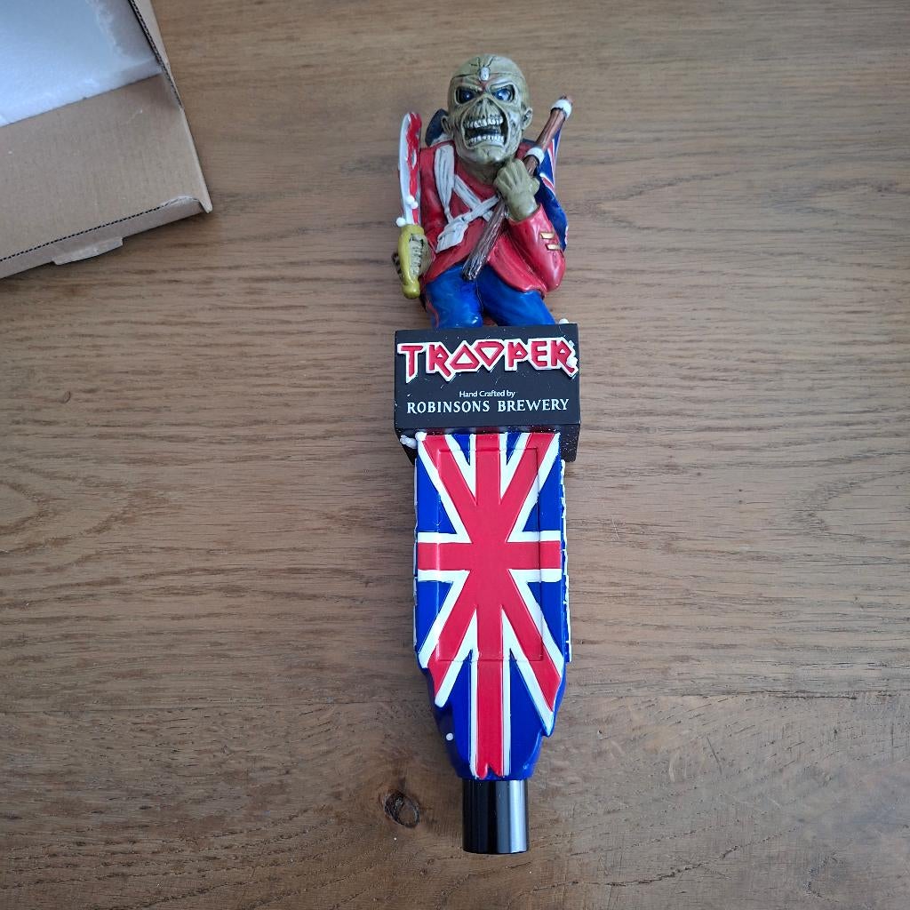 Iron Maiden Tap hendel Trooper Beer Tap Handle, Ophalen, Nieuw, Pop, Beeldje of Miniatuur