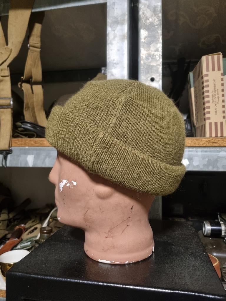 ww2 us replica beanie en a4 cap, Verzamelen, Militaria | Tweede Wereldoorlog, Ophalen of Verzenden, Amerika, Helm of Baret