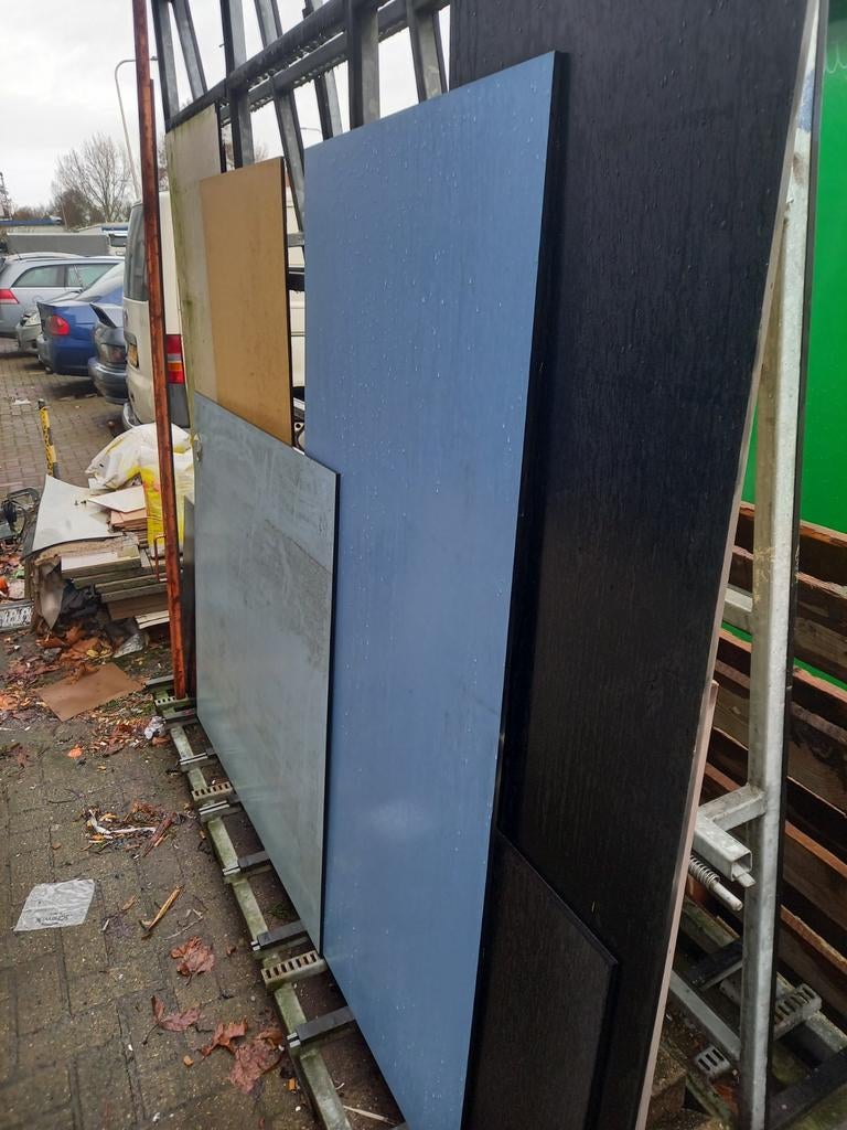 Trespa reststukken prijs is per vierkante meter 20.50, Doe-het-zelf en Verbouw, Platen en Panelen, Ophalen